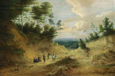 A Wooded Dune Landscape Painting Lucas Van Uden Oil Paintings