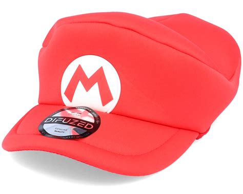 Kids Nintendo Super Mario Hat Red Flexfit Difuzed Caps