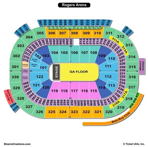 Rogers Arena Seating Charts And Views Games Answers And Cheats