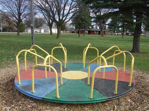 Will he be able to go on the swings? Modern Playground equipment