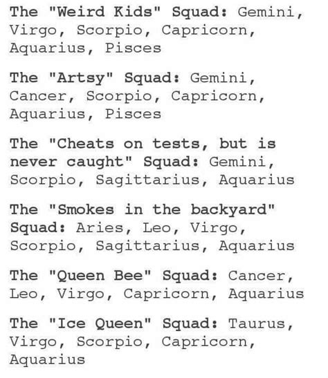the signs as school stereotypes zodiac signs sagittarius zodiac signs aquarius zodiac signs
