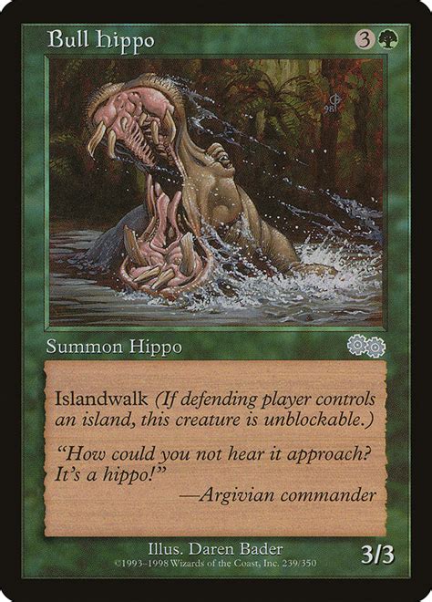 Bull Hippo Magic Card
