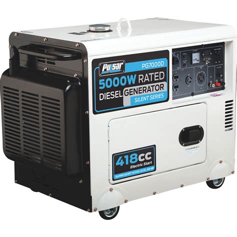 Pulsar Portable Diesel Generator — 5500 Surge Watts 5000 Rated Watts