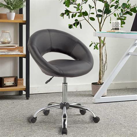 Duhome Computer Chair Lumbar Support Modern Executive Adjustable Stool