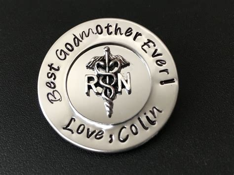 Personalized Pin For Rn Lpn Or Caduceus Nurses Nursing Student