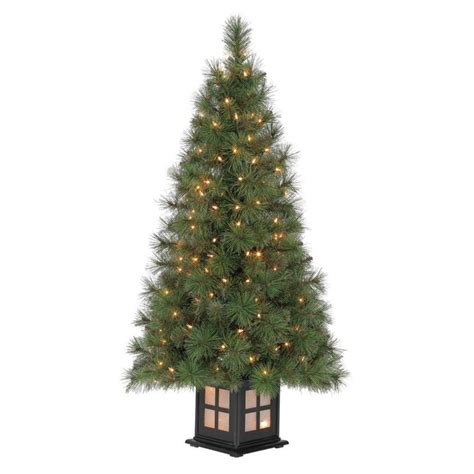 Holiday Living 4 Ft Scott Pine Pre Lit Slim Artificial Christmas Tree