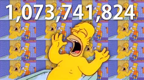 Homer Screams 1073741824 Times 4k Youtube