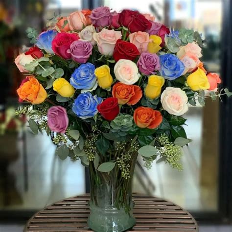Assorted 6 Dozen Rose Bouquet By Vivid Flowers