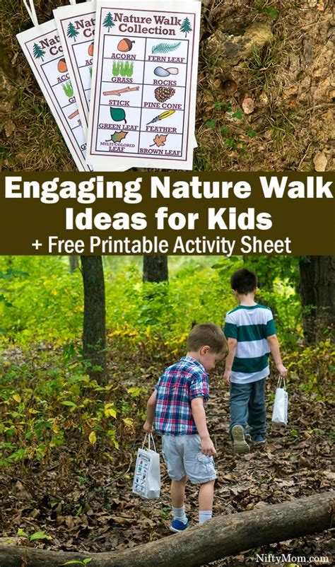 Engaging Nature Walk Ideas For Kids Printable Activity Sheet Nifty Mom