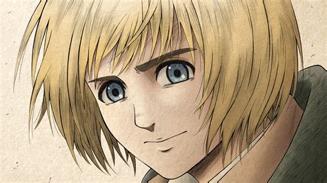 Attack On Titan Closeup Of Armin Arlert With Blue Eyes Hd Anime