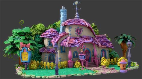 Fantasy Cartoon House 3d Model Cgtrader
