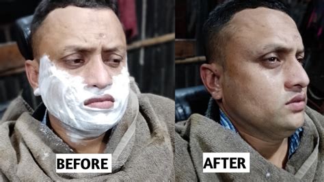 all clean shave step first methods shaveing ideas ananda tripura barber youtube