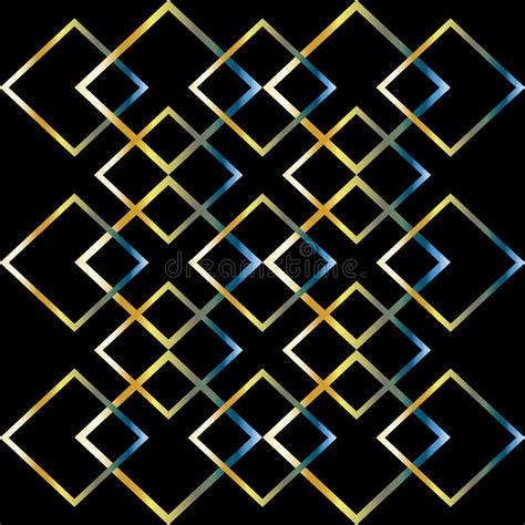 Abstract Geometric Square Lines Pattern Background Vector Graphic