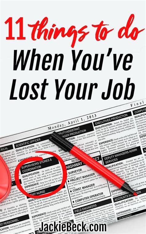 At midnight i lost my health insurance. 11 Things to Do When You've Lost Your Job | Finance blog, Personal finance