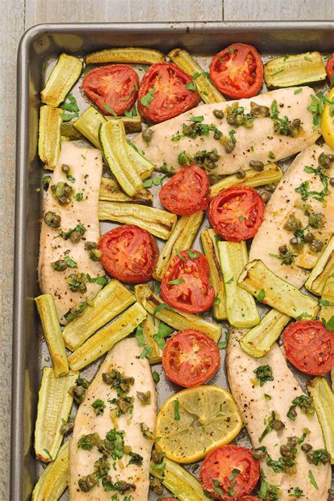 Mediterranean Sheet Pan Fish Dinner Recipe Mygourmetconnection