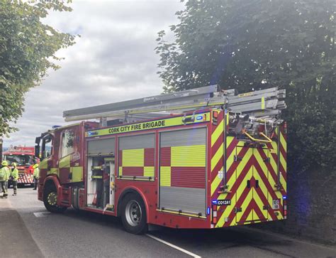 Firefighters Tackling Woodland Blaze On Blackglen Road Grass Fire In