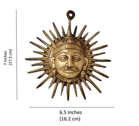 Metal brass decorative wall decor statue and sculpture with antique finish in different sizes. Buy Brass Surya Wall Hanging Brass Showpiece Online at ...