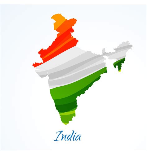 India Infographic Map Vector Illustration India Map With Borders