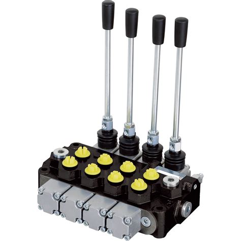 Nortrac Monoblock Hydraulic Control Valve — 12 Gpm 4 Spool Northern Tool