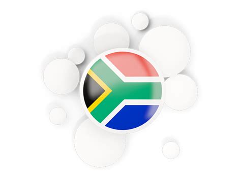 Round Flag With Circles Illustration Of Flag Of South Africa