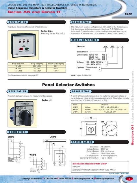 2 Position Selector Switch Wiring Diagram