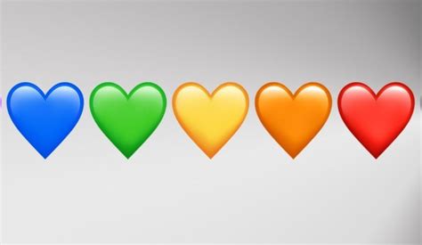 The Different Colors Of Emoji Hearts Actually Have Different Meanings