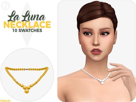 The Sims Resource La Luna Necklace By Nords • Sims 4 Downloads