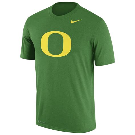 Nike Oregon Ducks Apple Green Logo Legend Dri Fit Performance T Shirt