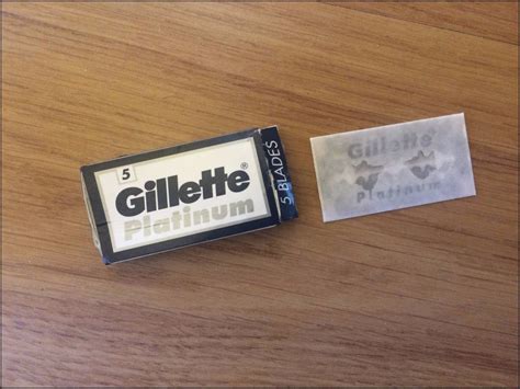 100 Gillette Platinum Double Edge Safety Mens Razor Blades Mens