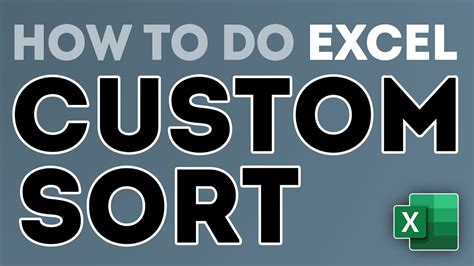 How To Custom Sort In Excel Using Custom Autofill Lists Super Fast