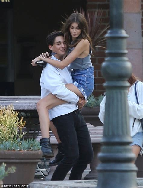 Kaia Gerber Sports Low Key Style In Malibu With Male Pal