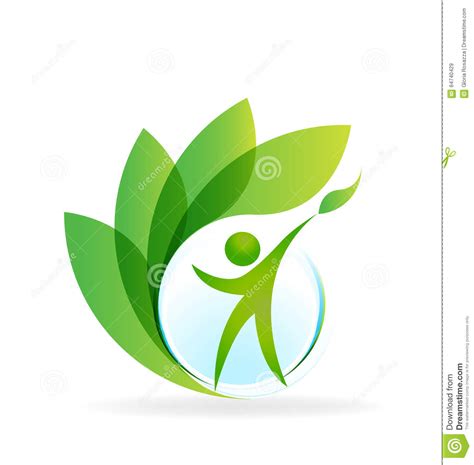 Health Nature Logo Stock Vector Illustration Of Body