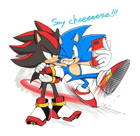 ↪imágenes ꜱʜᴀᴅᴏɴɪᴄ 🖤💕 96 In 2022 Sonic And Shadow Sonic Funny Sonic