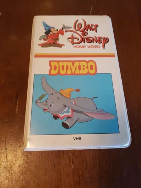 VINTAGE Walt Disney Home Video VHS White Collectible Clamshell