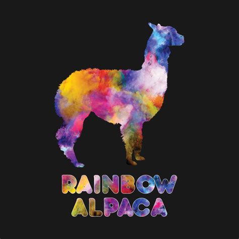 Alpaca Rainbow Colorful Llama Animals Lover Kawaii