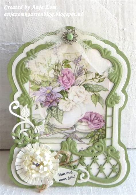 Marianne Design Creatable Dies Anjas Label Frame And Flowers