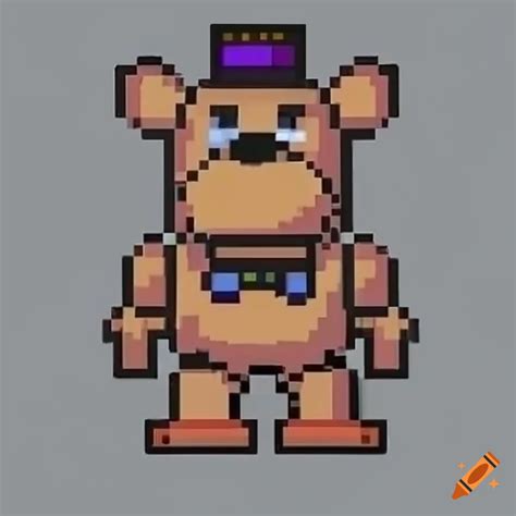 8 Bit Freddy Fazbear On Craiyon