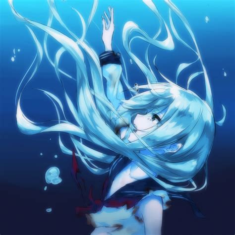 Anime Girl Drowning Drawing Hot Girl Hd Wallpaper