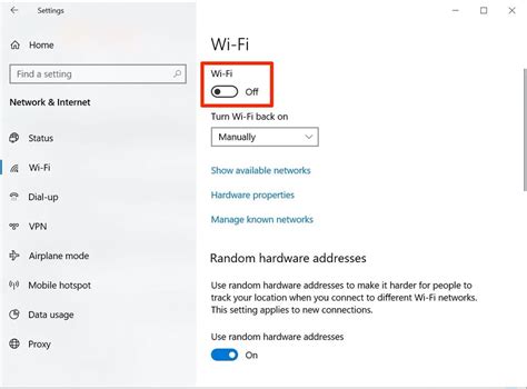 How To Turn Wifi On Windows 10