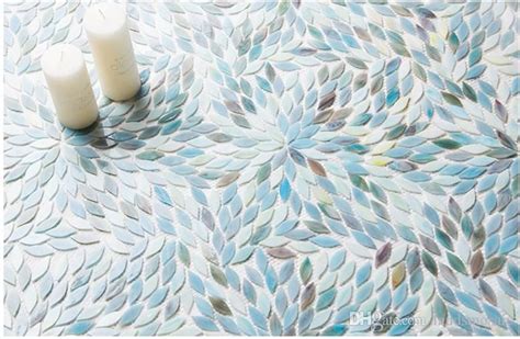 Image Result For Mosaic Glass Tile Leaf Shaped Green Art