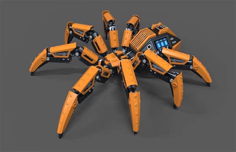 Robot Spider 3d Model Robot Animal Robot Robot Concept Art