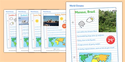 Climates Of The World Display Posters Writing Templates Climates Poster