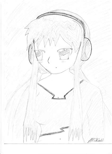 Headphones Girl By Mistressmikishi9 On Deviantart