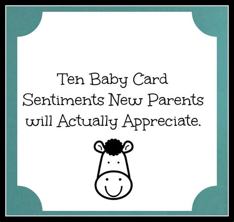 Baby Card Sentiments New Parents Will Actually Appreciate Baby Shower