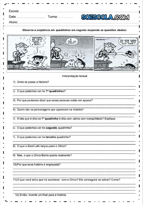 Atividade Sobre Interjeições 5 Ano