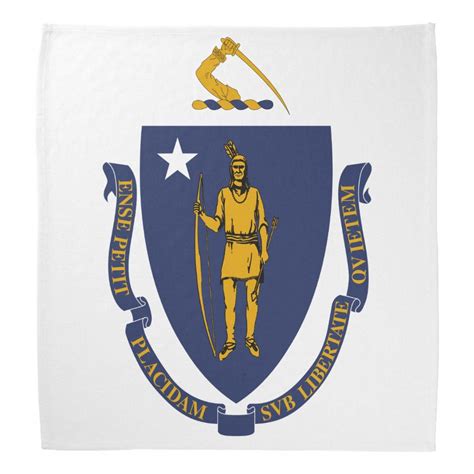 Massachusetts State Flag Bandana Flag Bandana State