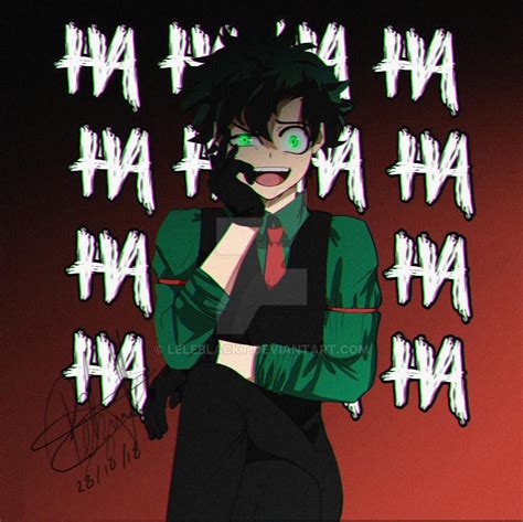 Anime Style Villain Midoriya By Leleblackt On Deviantart Villain