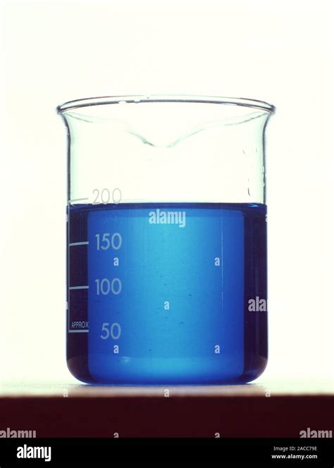 Copper Sulphate Solution In A Beaker Copper Sulphate Cuso4 Is A Salt