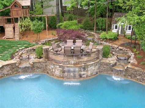 Use this area of our site for reference, we'll be there to help when you're ready! Rustic Pool and Porch - Legacy Landscape Design