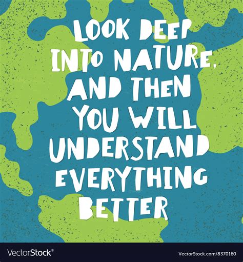 Earth Day Quotes Inspirational Look Deep Into Vector Image